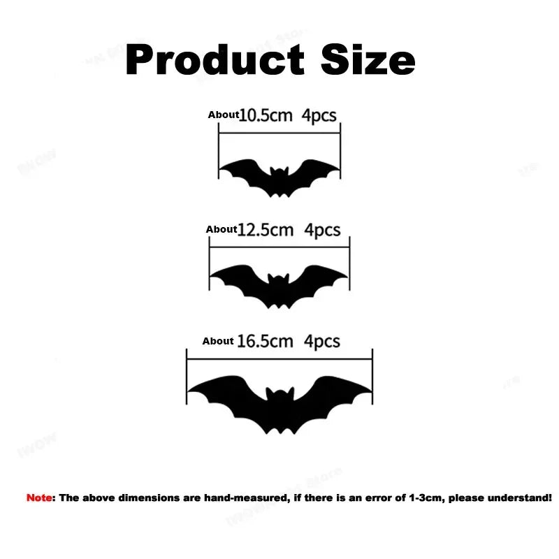 GlowBats™ – Świecące Nietoperze 3D na Halloween